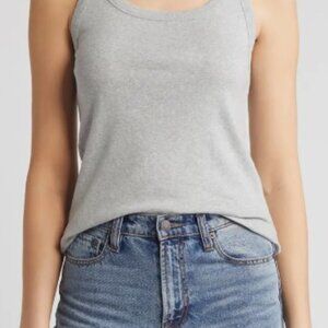 Caslon Tank Top - Gray - M